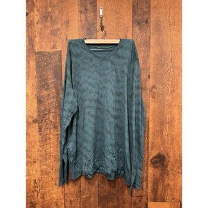 Lululemon Men’s Metal Vent Long Sleeve Shirt Blue Design XXL EUC
